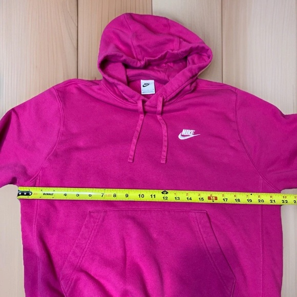 Nike Medium Club Fleece Pullover Pink Hoodie (BV2654 615) - Picture 6 of 7